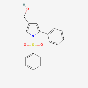 molecular formula C18H17NO3S B6335067 [5-Phenyl-1-(toluene-4-sulfonyl)-1H-pyrrol-3-yl]-methanol, 95% CAS No. 881673-30-9