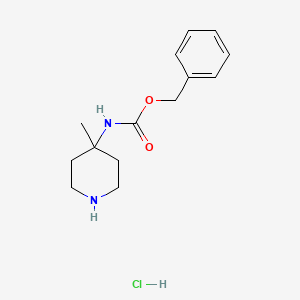 molecular formula C14H21ClN2O2 B6335125 Benzyl (4-methylpiperidin-4-yl)carbamate hydrochloride CAS No. 676559-74-3