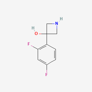 molecular formula C9H9F2NO B6335144 3-(2,4-Difluorophenyl)azetidin-3-ol CAS No. 1388073-15-1