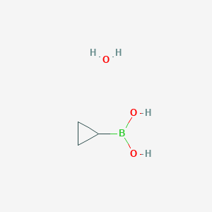 molecular formula C3H9BO3 B6335244 Cyclopropylboronic acid monohydrate CAS No. 1640968-57-5