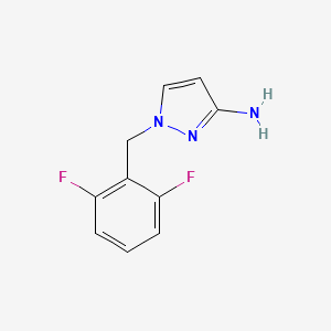 molecular formula C10H9F2N3 B6335251 1-[(2,6-Difluorophenyl)methyl]-1H-pyrazol-3-amine CAS No. 1240569-87-2