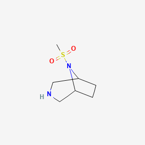 molecular formula C7H14N2O2S B6335252 8-Methylsulfonyl-3,8-diazabicyclo[3.2.1]octane CAS No. 1219080-99-5