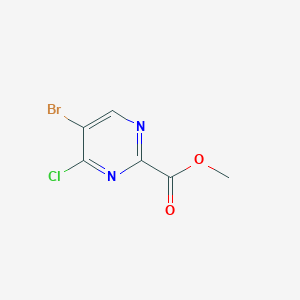 molecular formula C6H4BrClN2O2 B6335291 Methyl 5-bromo-4-chloropyrimidine-2-carboxylate CAS No. 1521587-61-0