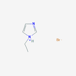 molecular formula C5H9BrN2 B6335299 1-ethylimidazolium bromide CAS No. 501693-36-3