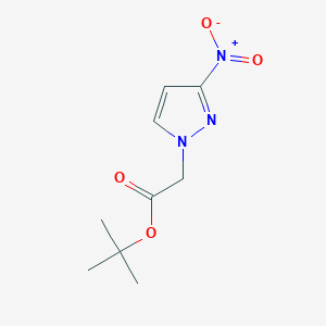 molecular formula C9H13N3O4 B6335334 tert-Butyl 2-(3-nitro-1H-pyrazol-1-yl)acetate CAS No. 1003011-05-9