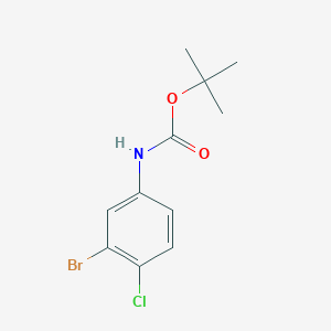 molecular formula C11H13BrClNO2 B6335348 Tert-butyl 3-bromo-4-chlorophenylcarbamate CAS No. 1080573-26-7