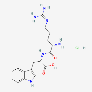molecular formula C17H25ClN6O3 B6335387 H-Arg-Trp-OHhydrochloride CAS No. 30167-41-0