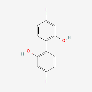 molecular formula C12H8I2O2 B6335396 4,4'-Diiodo[1,1'-biphenyl]-2,2'-diol CAS No. 204315-81-1
