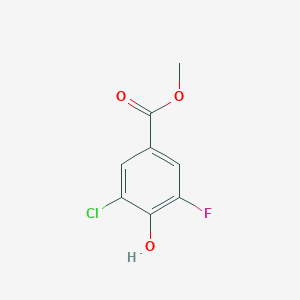 molecular formula C8H6ClFO3 B6335474 Methyl 3-chloro-5-fluoro-4-hydroxybenzoate CAS No. 369-15-3