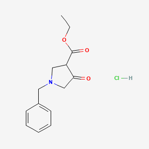 molecular formula C14H18ClNO3 B6335486 Ethyl 1-benzyl-4-oxopyrrolidine-3-carboxylate hydrochloride CAS No. 891-72-5