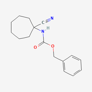 molecular formula C16H20N2O2 B6335654 Benzyl N-(1-cyanocycloheptyl)carbamate CAS No. 1352999-92-8