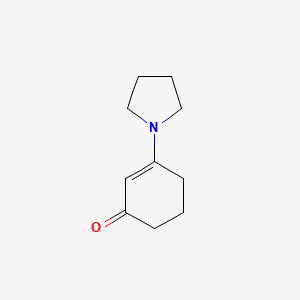 molecular formula C10H15NO B6335724 3-(Pyrrolidin-1-yl)cyclohex-2-en-1-one CAS No. 19805-73-3