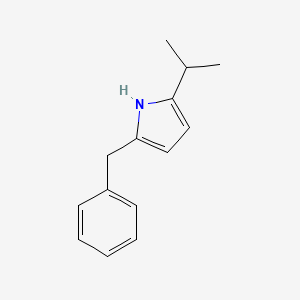 molecular formula C14H17N B6335797 2-Benzyl-5-isopropyl-1H-pyrrole CAS No. 1422518-36-2