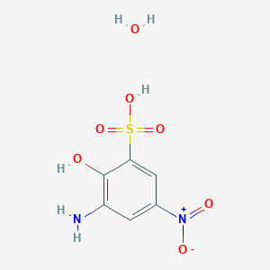 B6335923 3-Amino-2-hydroxy-5-nitrobenzenesulfonic acid monohydrate CAS No. 1894879-37-8