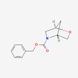 molecular formula C13H15NO3 B6335992 Benzyl (1R,4R)-2-oxa-5-azabicyclo[2.2.1]heptane-5-carboxylate CAS No. 787640-37-3