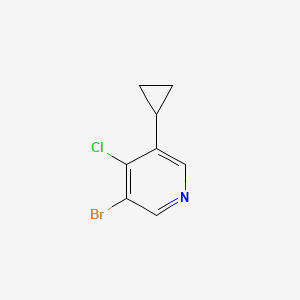 3-Bromo-4-chloro-5-cyclopropylpyridine