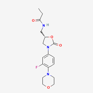 N-[3-(3-Fluoro-4-morpholin-4-yl-phenyl)-2-oxo-oxazolidin-(5S)-ylmethyl]-propionamide