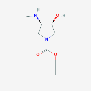 tert-Butyl cis-3-hydroxy-4-(methylamino)pyrrolidine-1-carboxylate