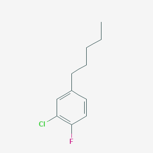 2-Chloro-1-fluoro-4-pentylbenzene