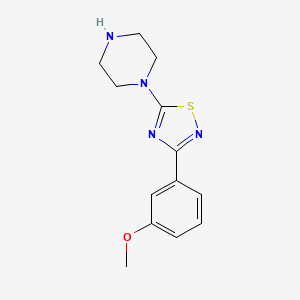1-[3-(3-Methoxyphenyl)-1,2,4-thiadiazol-5-yl]piperazine
