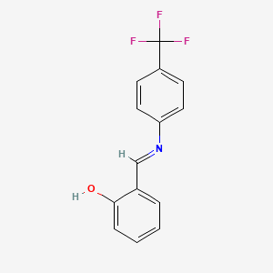 2-((E)-{[4-(Trifluoromethyl)phenyl]imino}methyl)phenol;  >90%