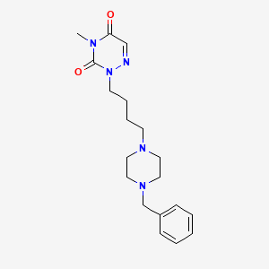 2-[4-(4-Benzyl-piperazin-1-yl)-butyl]-4-methyl-2H-[1,2,4]triazine-3,5-dione