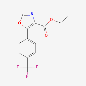 5-(4-Trifluoromethyl-phenyl)-oxazole-4-carboxylic acid ethyl ester, 95%