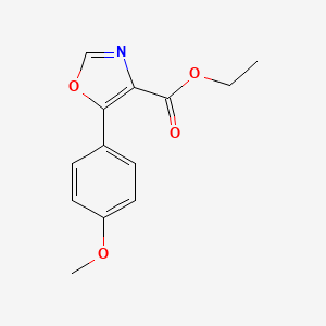 molecular formula C13H13NO4 B6336136 Ethyl 5-(4-methoxyphenyl)oxazole-4-carboxylate CAS No. 255728-49-5