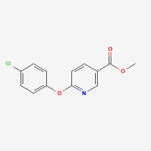 molecular formula C13H10ClNO3 B6336167 Methyl 6-(4-chlorophenoxy)pyridine-3-carboxylate CAS No. 263766-90-1