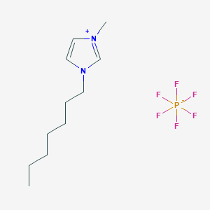 molecular formula C11H21F6N2P B6336266 1-Heptyl-3-methylimidazolium hexafluorophosphate CAS No. 357915-04-9
