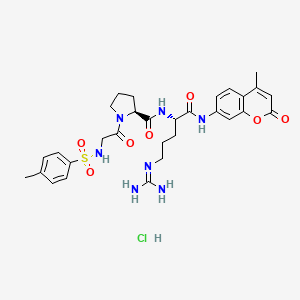 molecular formula C30H38ClN7O7S B6336281 N-p-Tosyl-Gly-Pro-Arg 7-amido-4-methylcoumarin hydrochloride CAS No. 201860-45-9