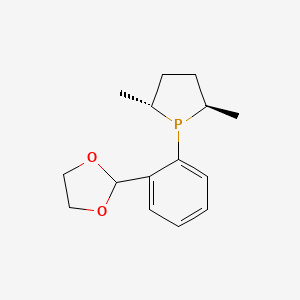 molecular formula C15H21O2P B6336311 (2R,5R)-1-(2-(1,3-Dioxolan-2-YL)phenyl)-2,5-dimethylphospholane CAS No. 1044256-04-3