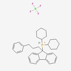 Dicyclohexyl[9-(3-phenylpropyl)fluoren-9-yl]phosphonium tetrafluoroborate, 95% [cataCXium® FPrPh]