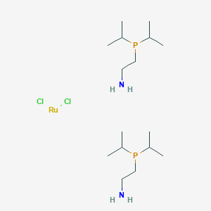 molecular formula C16H40Cl2N2P2Ru B6336357 Dichlorobis[2-(DI-I-propylphosphino)ethylamine]ruthenium(II) CAS No. 1092372-90-1