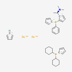 1-{[(R)-Ferrocenyl-2-(S)-ethyl-1-dimethylamino) phenyl]-(R)-phosphino}-1'- dicyclohexylphosphinoferrocene, 97% Chenphos