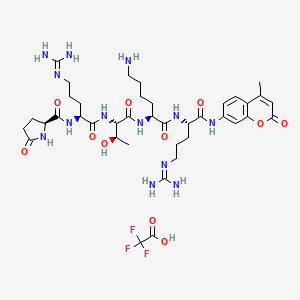 molecular formula C39H58F3N13O11 B6336419 Pyr-Arg-Thr-Lys-Arg-AMC TFA 