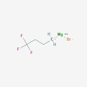 molecular formula C4H6BrF3Mg B6336439 4,4,4-Trifluorobutylmagnesium bromide, 0.50 M in 2-MeTHF CAS No. 112129-22-3