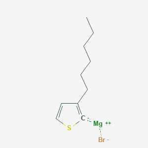 molecular formula C10H15BrMgS B6336467 (3-Hexylthiophen-2-yl)magnesium bromide CAS No. 228414-98-0
