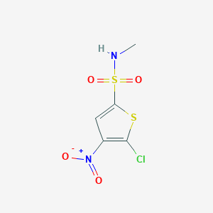 molecular formula C5H5ClN2O4S2 B6336512 5-Chloro-N-methyl-4-nitrothiophene-2-sulfonamide CAS No. 61714-49-6