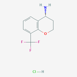 molecular formula C10H11ClF3NO B6336586 (R)-8-(Trifluoromethyl)chroman-4-amine hydrochloride CAS No. 1392219-03-2
