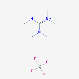 molecular formula C8H18F3N3O B6336590 Hexamethylguanidinium trifluoromethanolate CAS No. 1006904-67-1