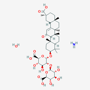 molecular formula C42H67NO17 B6336641 Monoammonium glycyrrhizinate hydrate CAS No. 207300-84-3
