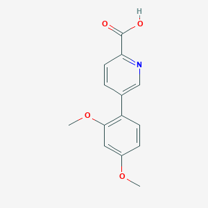 molecular formula C14H13NO4 B6336853 5-(2,4-Dimethoxyphenyl)-picolinic acid CAS No. 1242339-05-4