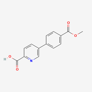 molecular formula C14H11NO4 B6336861 5-(4-Methoxycarbonylphenyl)-picolinic acid CAS No. 1242339-86-1