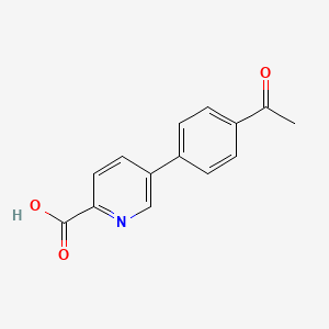 molecular formula C14H11NO3 B6336865 5-(4-Acetylphenyl)-picolinic acid CAS No. 1242339-04-3