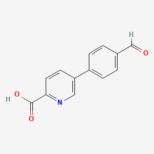 molecular formula C14H11NO3 B6336890 5-(4-Formylphenyl)picolinic acid CAS No. 566198-33-2