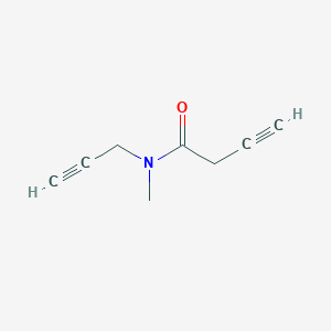molecular formula C8H9NO B063369 N-methyl-N-prop-2-ynylbut-3-ynamide CAS No. 177659-36-8