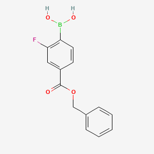molecular formula C14H12BFO4 B6336943 N-CBZ-4-AMINO-2-FLUOROPHENYLBORONIC ACID CAS No. 2096336-07-9
