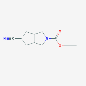 molecular formula C13H20N2O2 B6337040 Tert-butyl 5-cyanohexahydrocyclopenta[C]pyrrole-2(1H)-carboxylate CAS No. 1447607-25-1