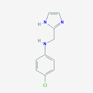 molecular formula C10H10ClN3 B063371 4-Chloro-N-[(1H-imidazol-2-yl)methyl]aniline CAS No. 166096-16-8